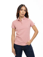 Polo Básico Femenino | Rosado, vista 4