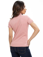 Polo Básico Femenino | Rosado, vista 12