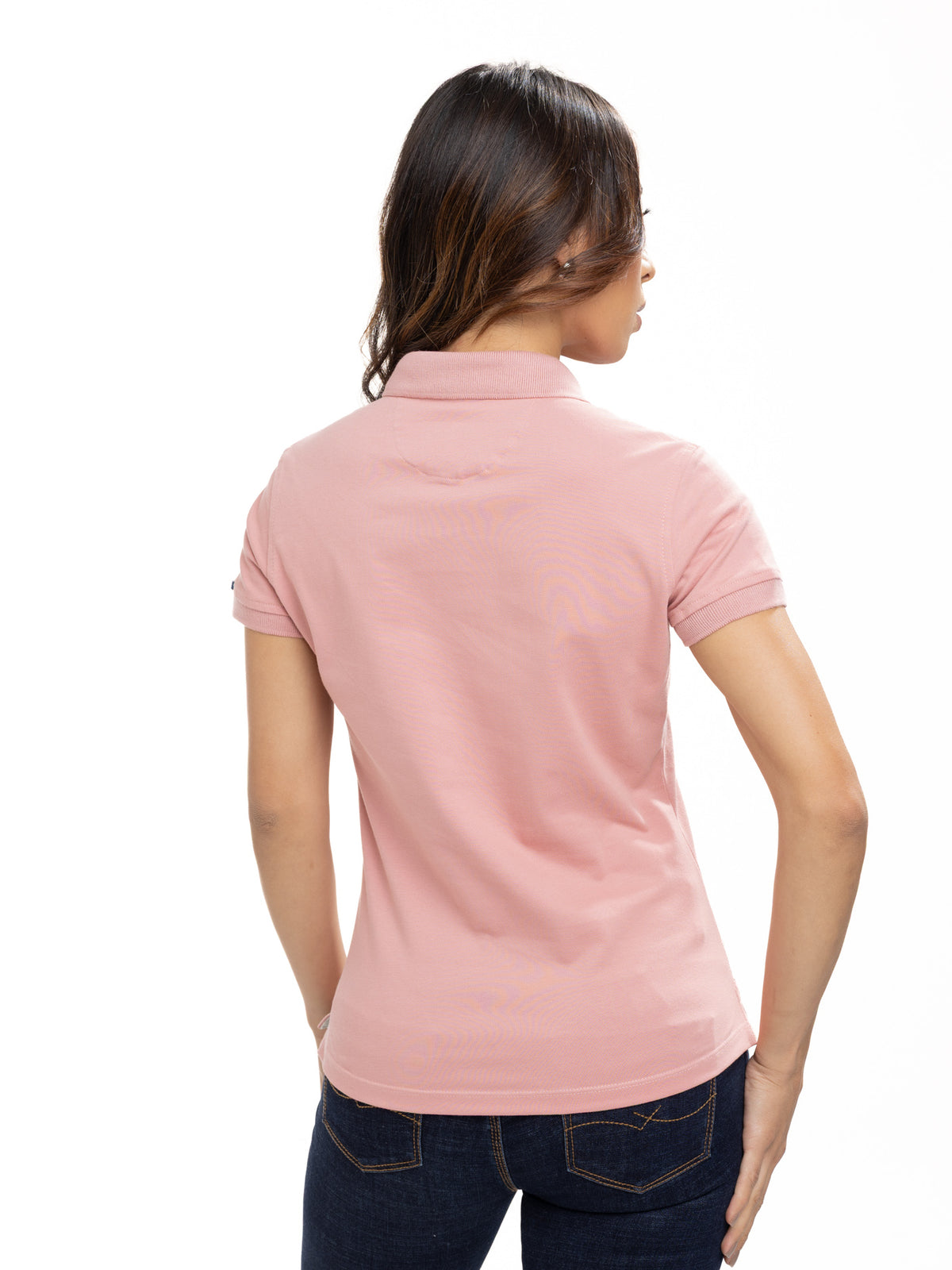 Polo Básico Femenino | Rosado, vista 13