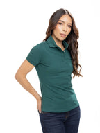 Polo Básico Femenino | Verde Botella, vista 4