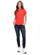 Polo Básico Femenino | Rojo, vista 5