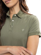 Polo Básico Femenino | Verde Militar, vista 8