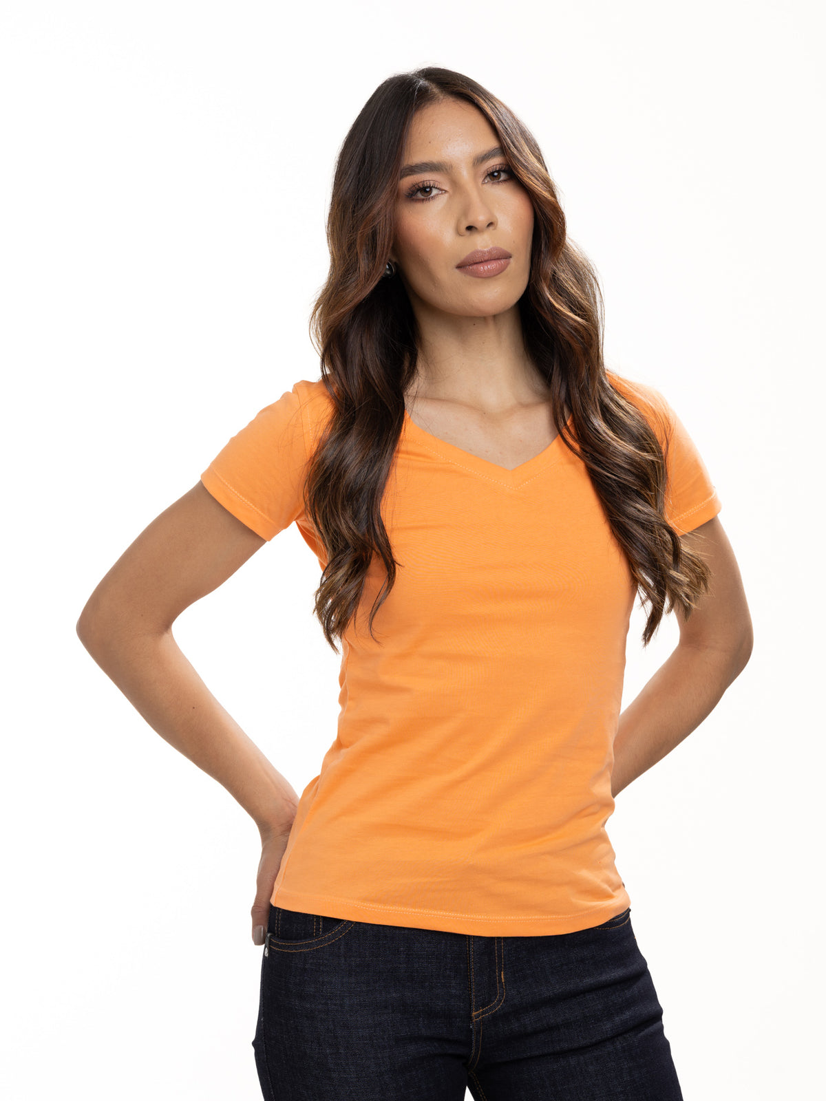 Camiseta Básica Femenina | Naranja — foto 4