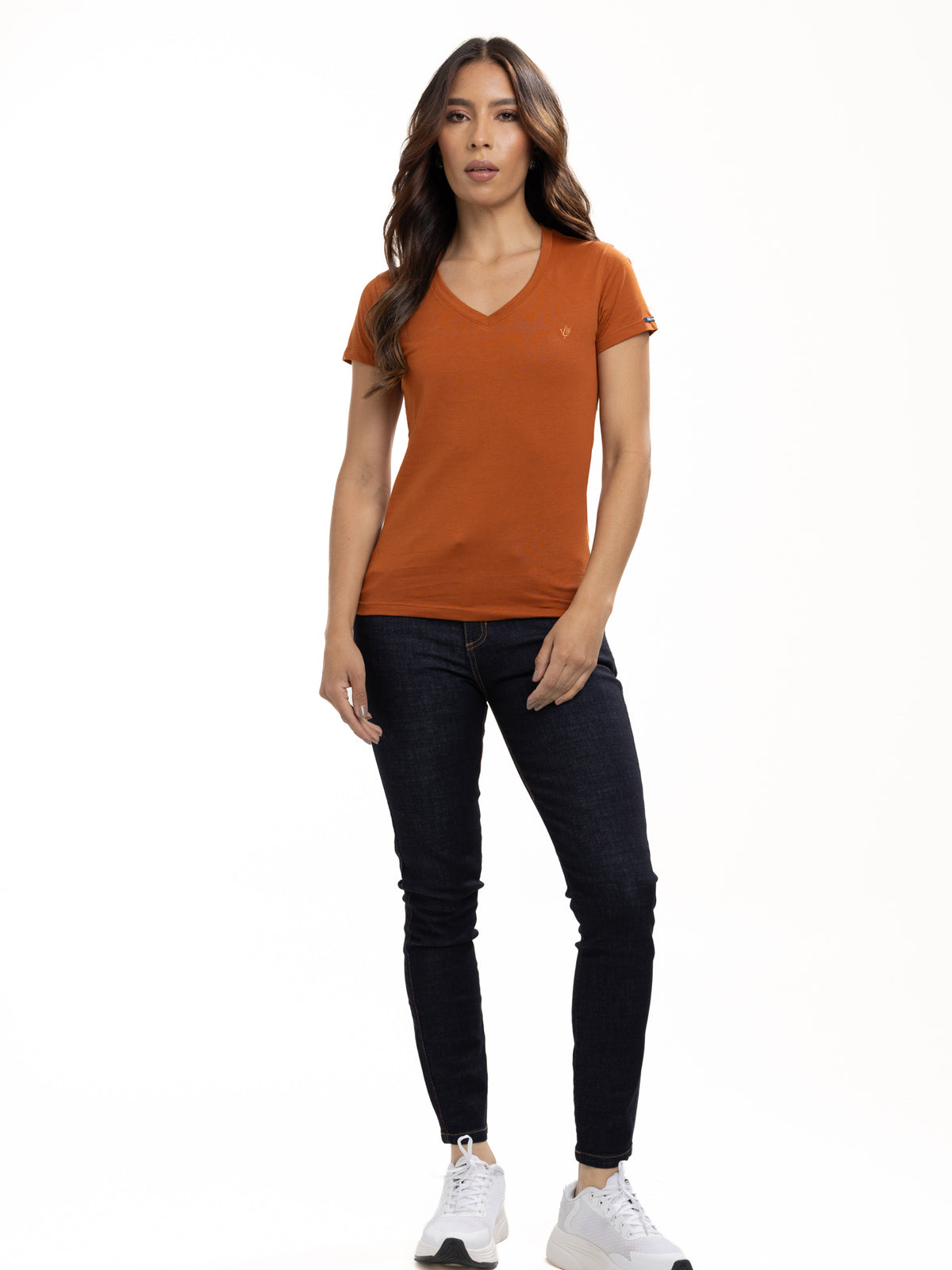 Camiseta Básica Femenina | Ocre, vista 1