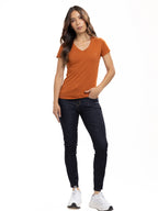 Camiseta Básica Femenina | Ocre, vista 4