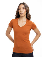Camiseta Básica Femenina | Ocre, vista 8
