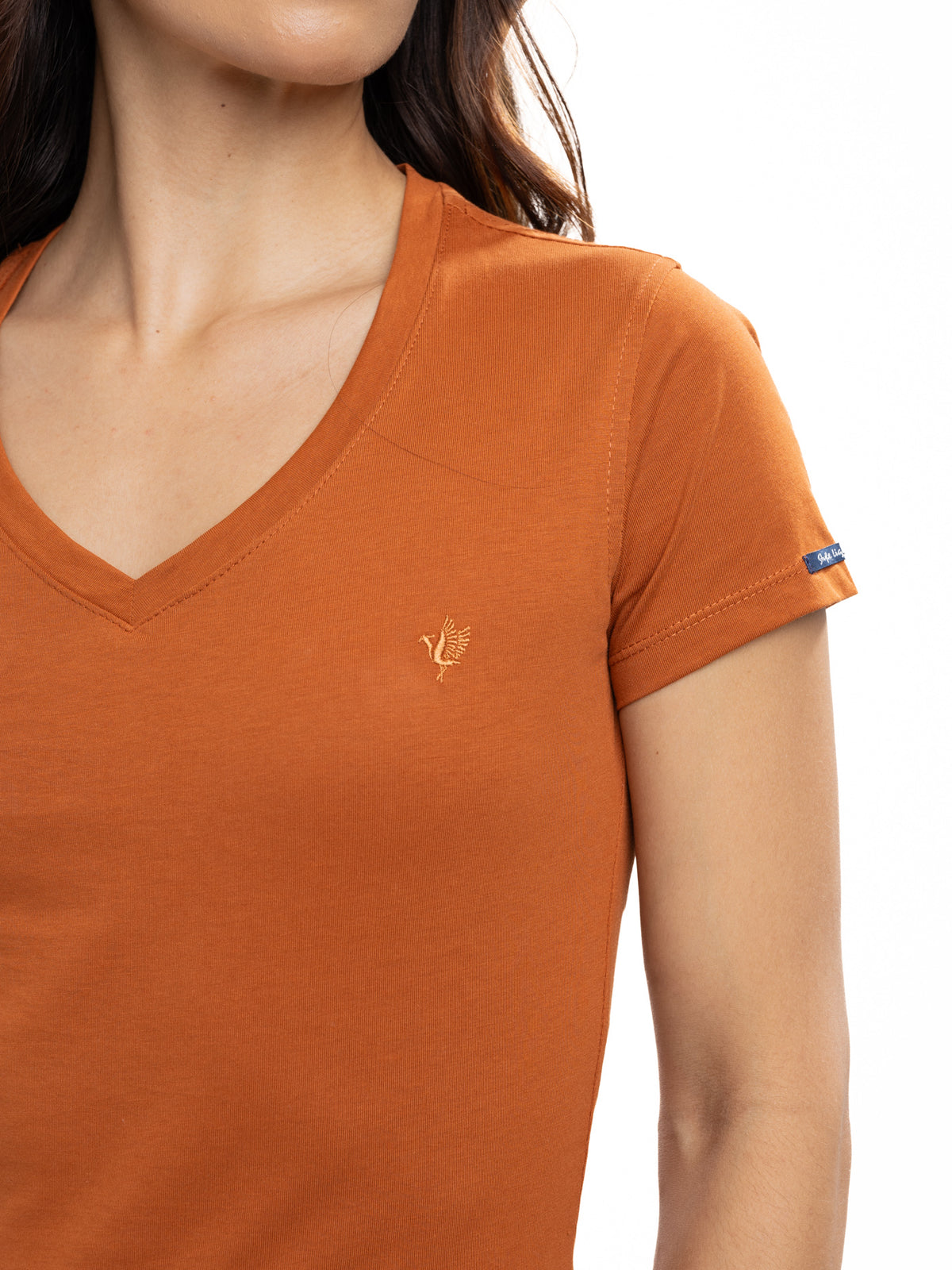 Camiseta Básica Femenina | Ocre, vista 9