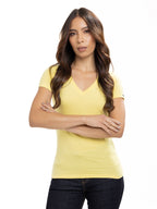 Camiseta Básica Femenina | Amarillo, vista 4