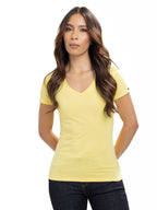 Camiseta Básica Femenina | Amarillo, vista 5