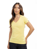 Camiseta Básica Femenina | Amarillo, vista 6