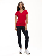 Camiseta Básica Femenina | Rojo, vista 1