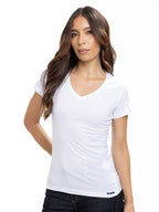 Camiseta Básica Femenina | Blanco, vista 5