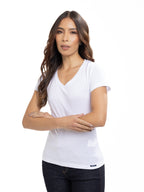 Camiseta Básica Femenina | Blanco, vista 6