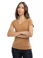 Camiseta Básica Femenina | Café Medio, vista 5