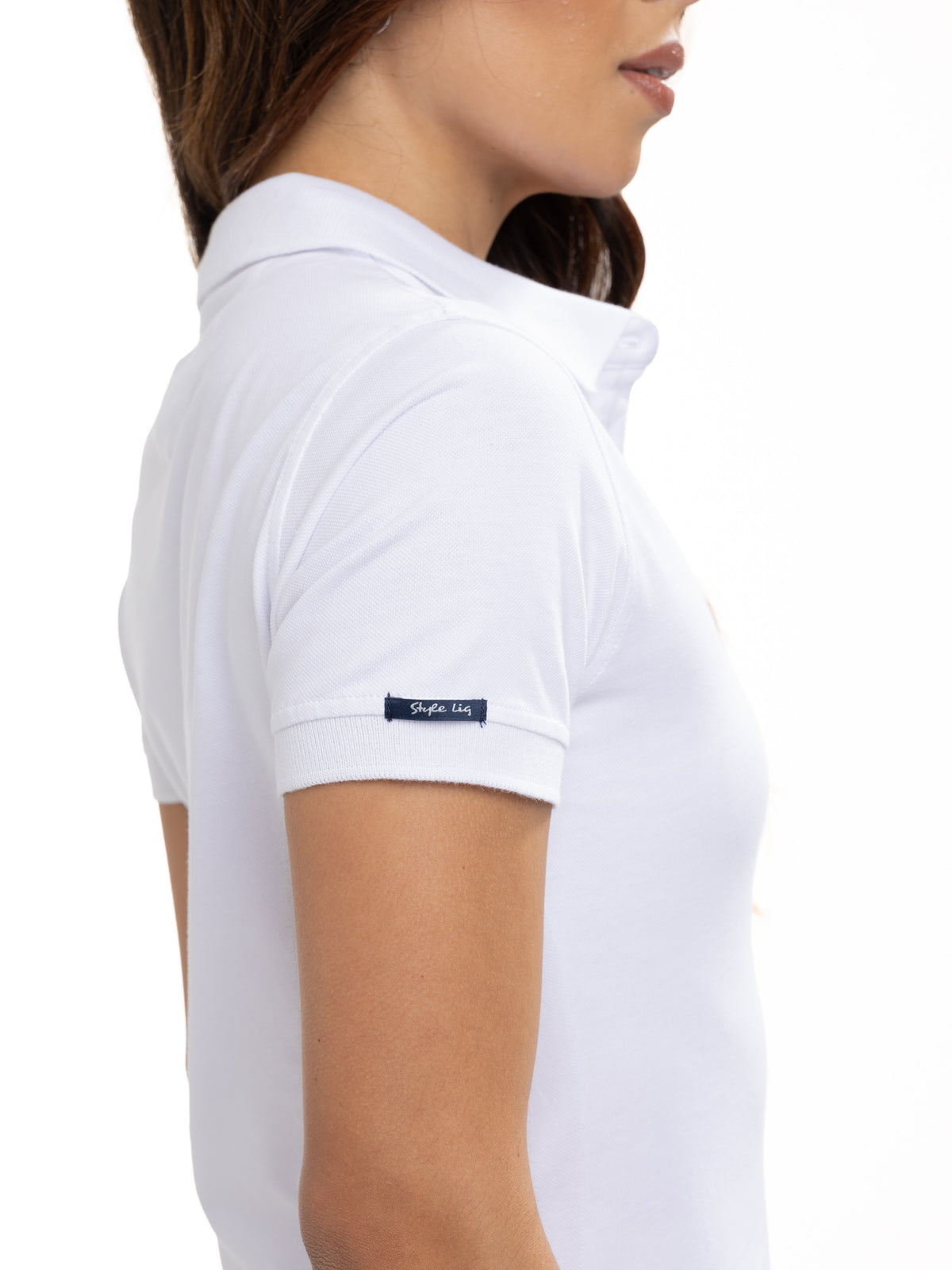 Polo Básico Femenino | Blanco, vista 11