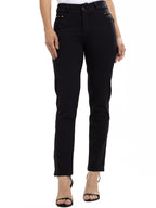 Pantalón Dril Femenino | Negro con Taches Decorativos