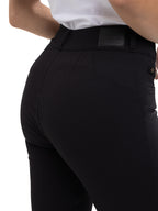 Pantalón Dril Femenino | Negro con Taches Decorativos