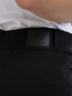 Pantalón Dril Femenino | Negro con Taches Decorativos