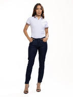 Jean Femenino | Azul Industrial Oscuro Tache Negro — foto 2