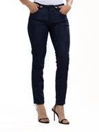 Jean Femenino | Azul Industrial Oscuro Tache Negro — foto 4