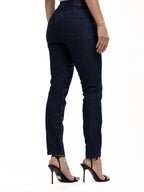 Jean Femenino | Azul Industrial Oscuro Tache Negro — foto 7