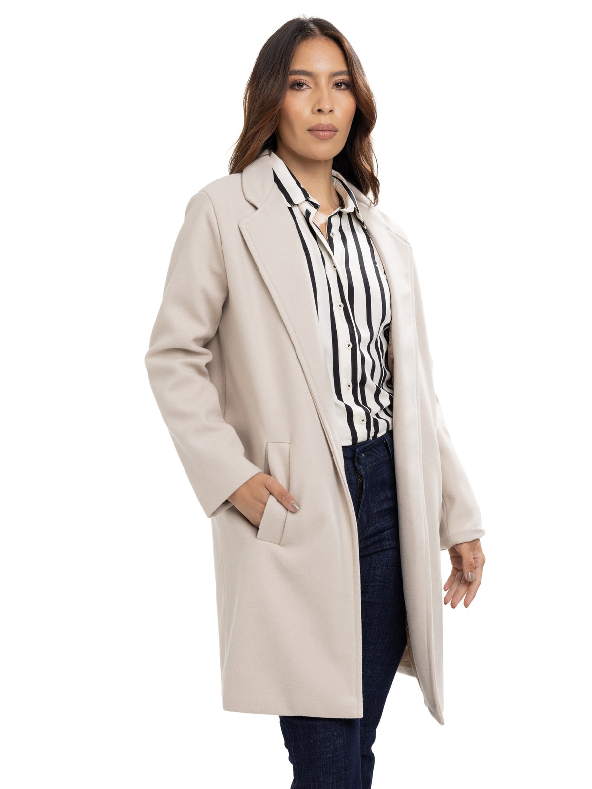 Abrigo Femenino | Beige, vista 5