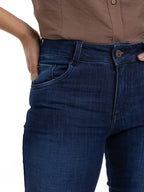 Jean Femenino | Azul Petróleo Accesorio Pasador — foto 4