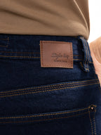 Jean Femenino | Rígido Azul Oscuro de Bota Ancha — foto 5