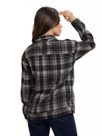 Chaqueta de Paño Femenina | Cuadros Cafés, vista 6