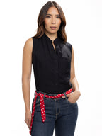 Blusa Femenina sin Mangas | Negro, vista 1