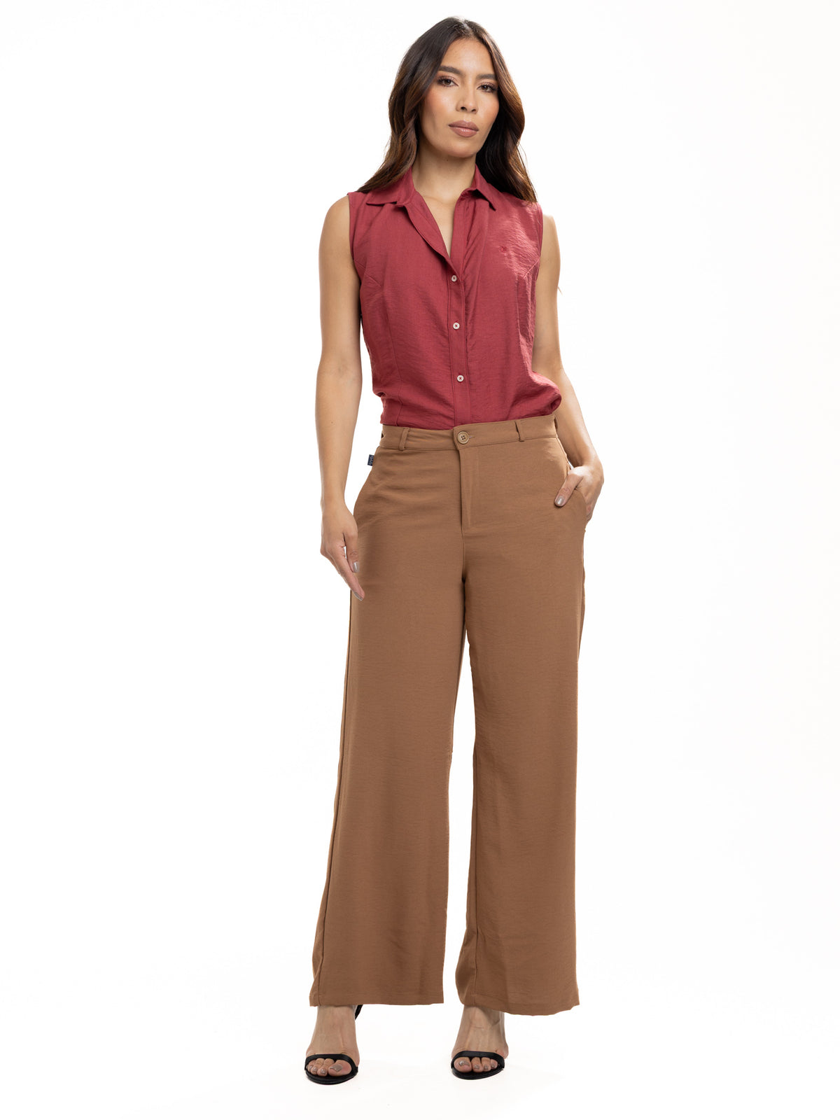 Pantalón Femenino | Café en Tela Liviana — foto 1
