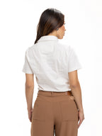 Blusa Femenina Manga Corta | Beige — foto 9