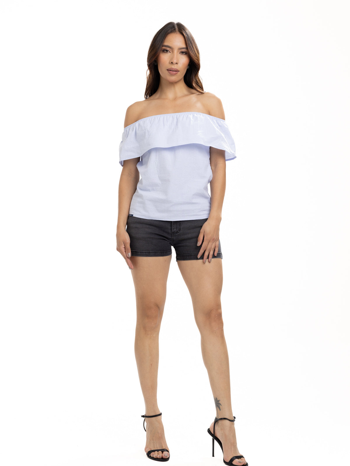Blusa Campesina Femenina | Azul Cielo, vista 2