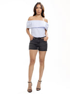 Short Femenino | Jean Gris 3 Taches en Relojero — foto 1