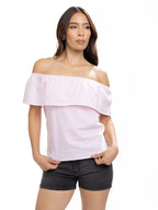 Blusa Campesina Femenina | Cuadros Rosados, vista 3
