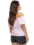 Blusa Campesina Femenina | Cuadros Rosados, vista 7