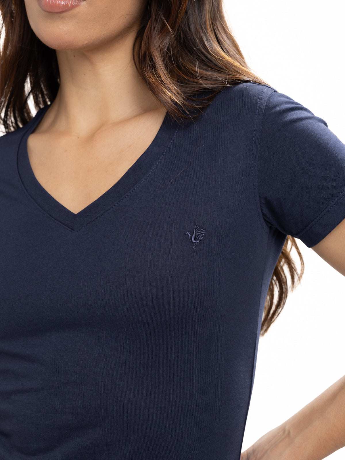 Camiseta Básica Femenina | Azul Oscuro — foto 6