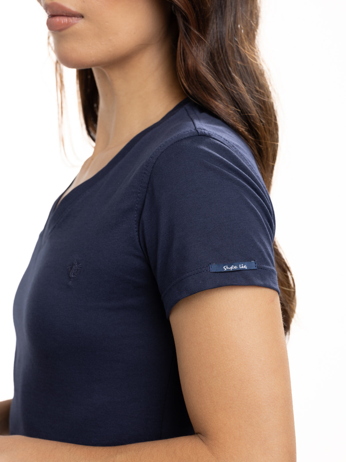 Camiseta Básica Femenina | Azul Oscuro — foto 7
