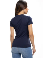 Camiseta Básica Femenina | Azul Oscuro — foto 9