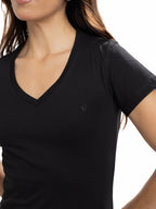 Camiseta Básica Femenina | Negro, vista 5