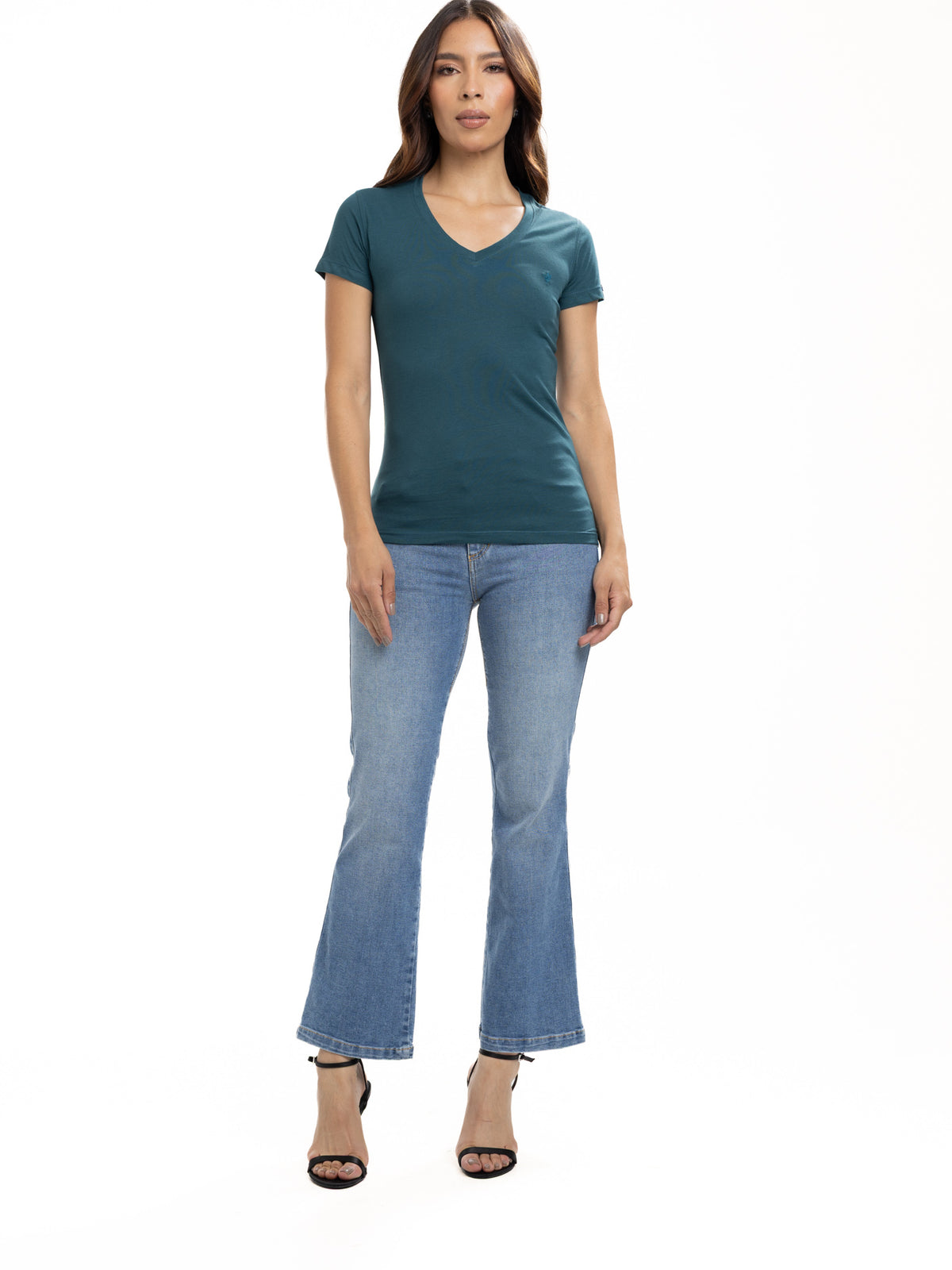 Camiseta Básica Femenina | Verde Botella, vista 1