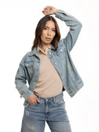 Chaqueta Denim Femenina | Azul Claro Clásico, vista 9