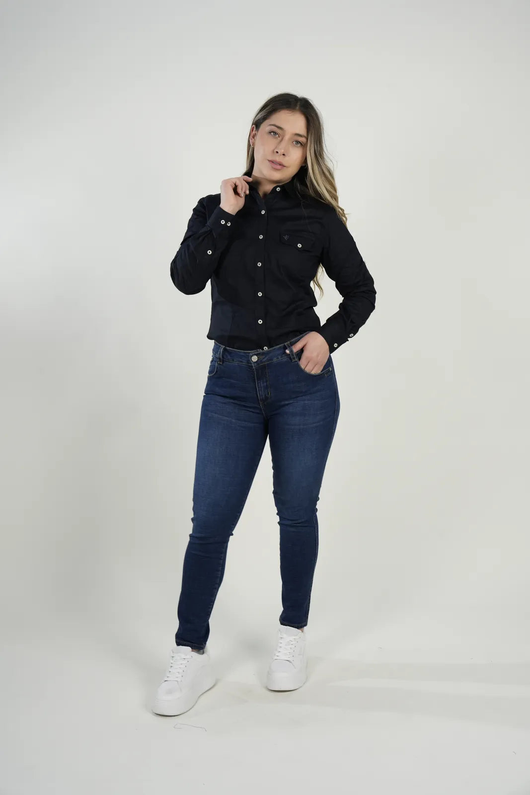 Jeans skinny azul oscuro