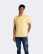 Camiseta tipo polo para hombre color amarillo