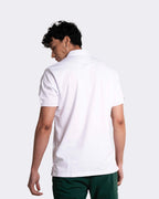 Camiseta tipo polo para hombre color blanco