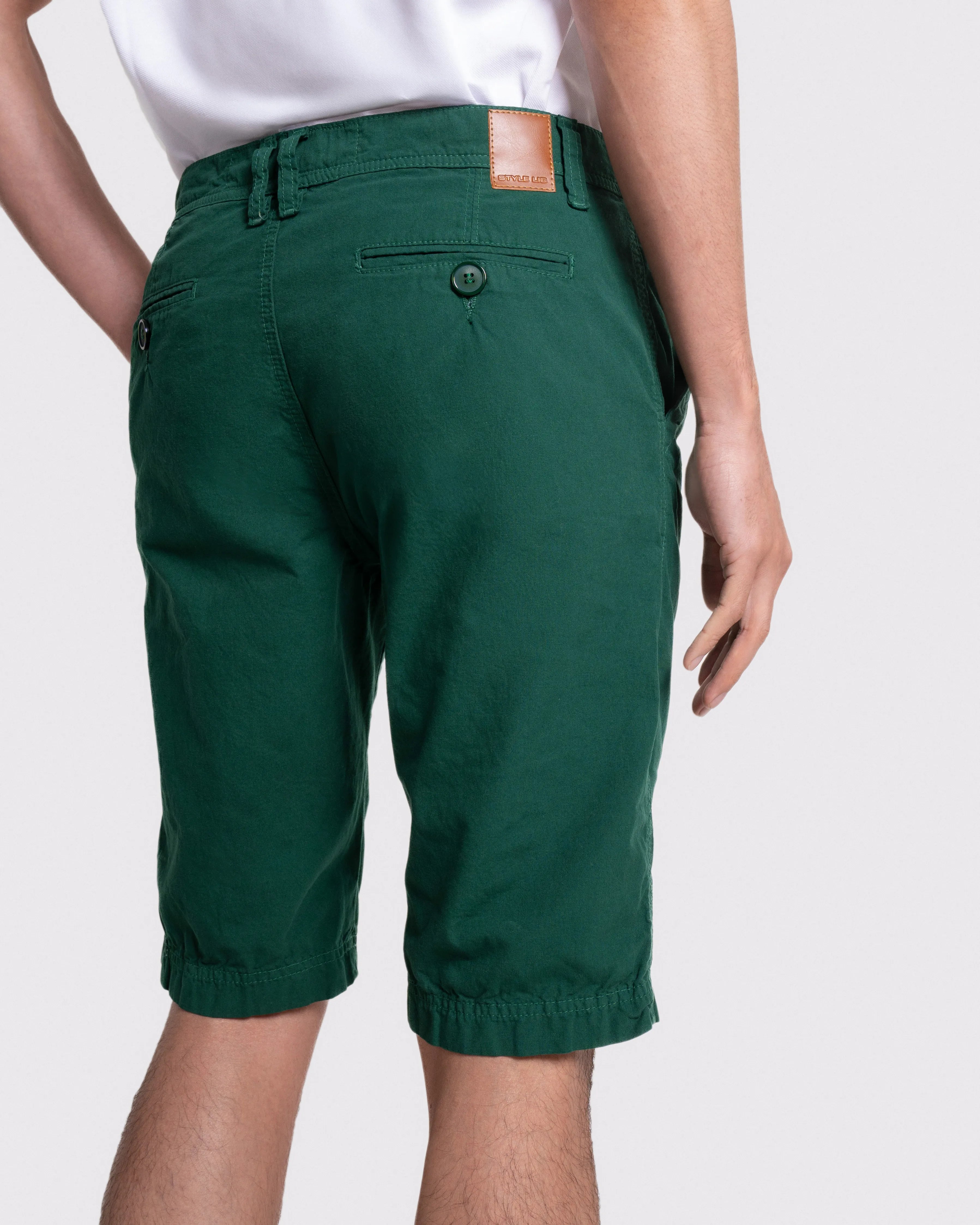 Bermuda para hombre color verde botella