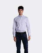 Camisa para hombre manga larga color azul claro cuavel