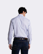 Camisa para hombre manga larga color azul claro cuavel