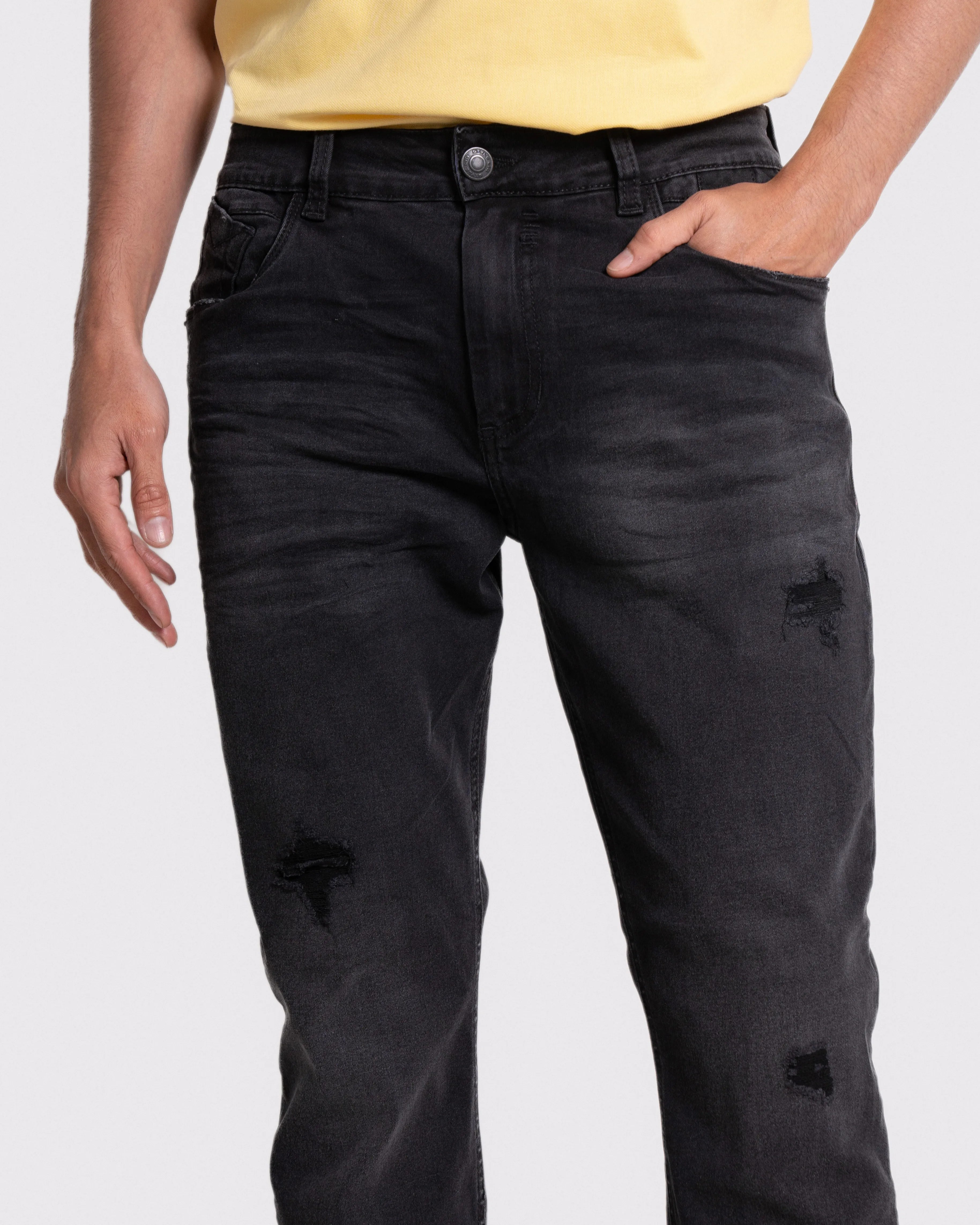 Jean de hombre color gris oscuro gin