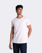 Camiseta básica para hombre manga corta cuello redondo